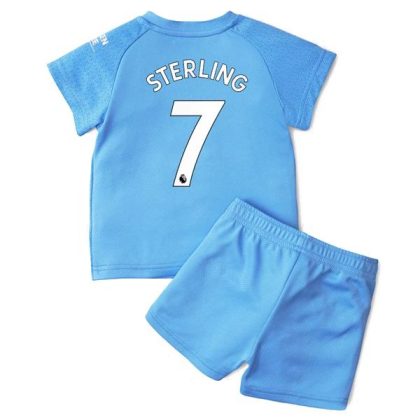 Manchester City Raheem Sterling 7 Otroški Nogometni Dresi Domači 2021-22
