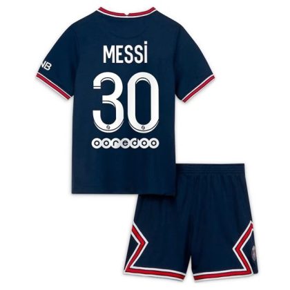 Paris Saint Germain PSG Lionel Messi 30 Otroški Nogometni Dresi Domači 2021-22
