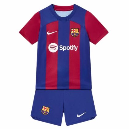 Otroški FC Barcelona Nogometni Dresi Kompleti Domači 2023 2024