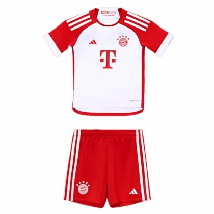 Otroški FC Bayern Munich Nogometni Dresi Kompleti Domači 2023 2024