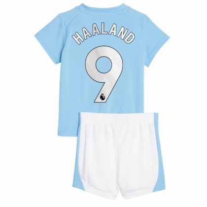 Otroški Manchester City Erling Haaland 9 Nogometni Dresi Kompleti Domači 2023 2024