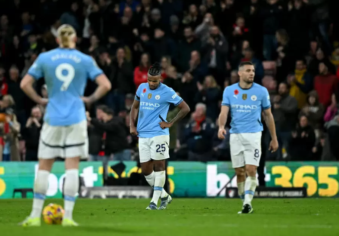 Pot Manchester Cityja brez poraza v Premier League se je končala pri Bournemouthu